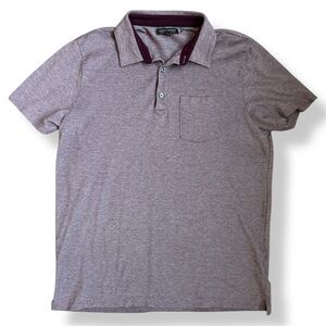 Banana Republic Heathered Purple Polo Shirt